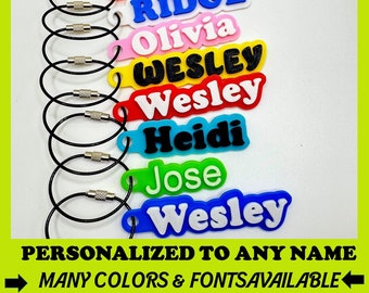 Custom Name Personalized 3D Name Tags For Bags, Backpacks, Sports Teams, Gifts, Water Bottles, Luggage Label, Customizable Nametag