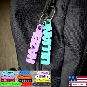 Custom Designs Personalized 3D Name Tags For Bags, Backpacks, Sports Teams, Gifts