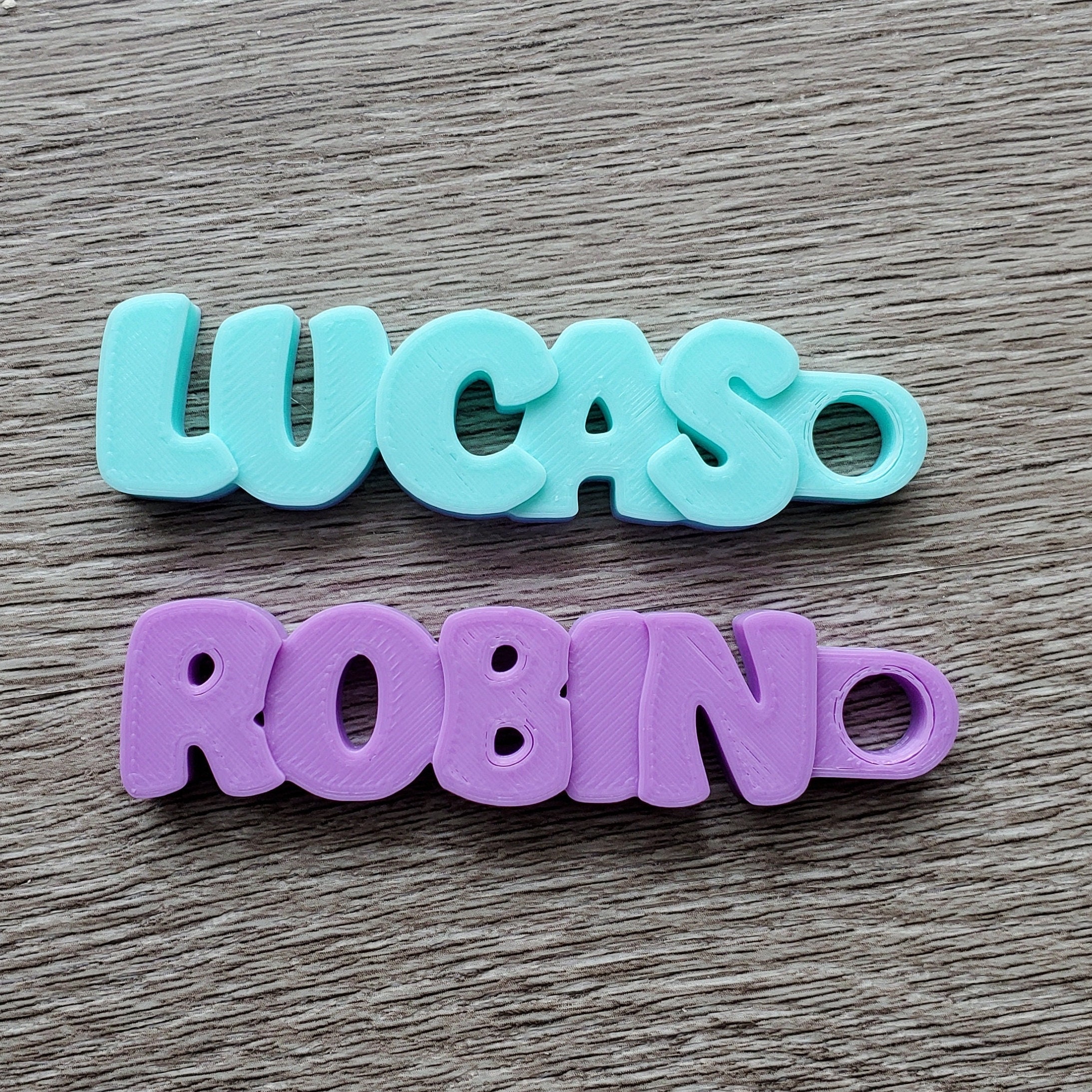 Rocker Custom 3D Printed Name Tag, Personalized Name Tag, Name Keychain