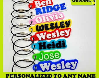 Back to school Custom Name Personalized 3D Name Tags For Bags, Backpacks, Sports Teams, Gifts, Water Bottles, Luggage Label