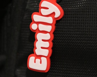 Custom Name Personalized 3D Name Tags For Bags, Backpacks, Sports Teams, Gifts, Water Bottles, Luggage Label, Customizable Nametag