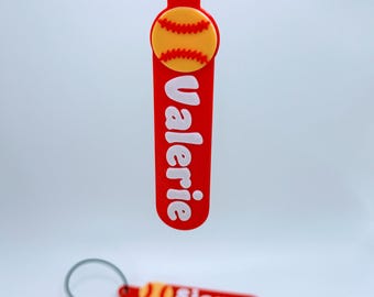 Basketball Personalized Keychain, Keyring, Bag Tag, Name Tag for Basketball teams