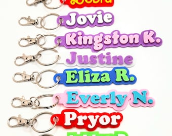 Custom Name Personalized 3D Name Tags For Bags, Backpacks, Sports Teams, Gifts, Water Bottles, Luggage Label, Customizable Nametag