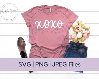 XOXO SVG,  Love svg files, Valentine's Day SVG, Valentine's svg, Valentine Shirt svg, Commercial Use Valentines svg File