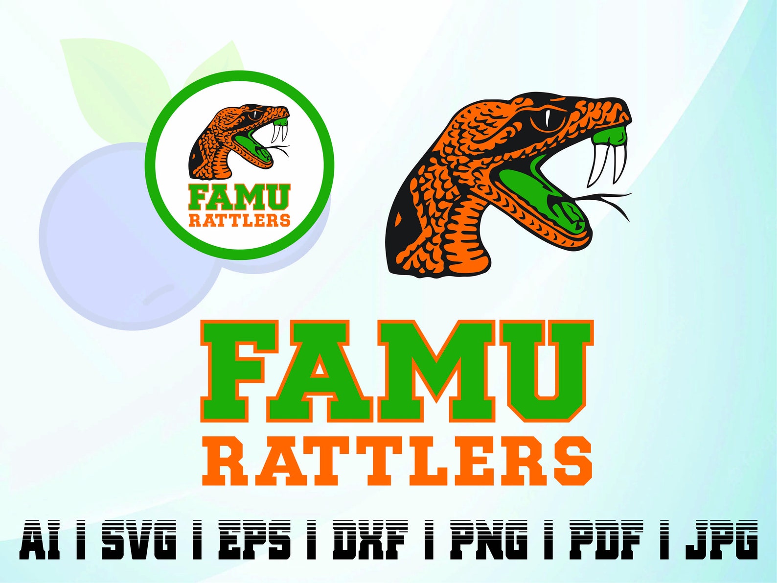 Famu Keychain Famu Rattlers Svg Cricut Silhouette Florida University Graduate Alumni ...