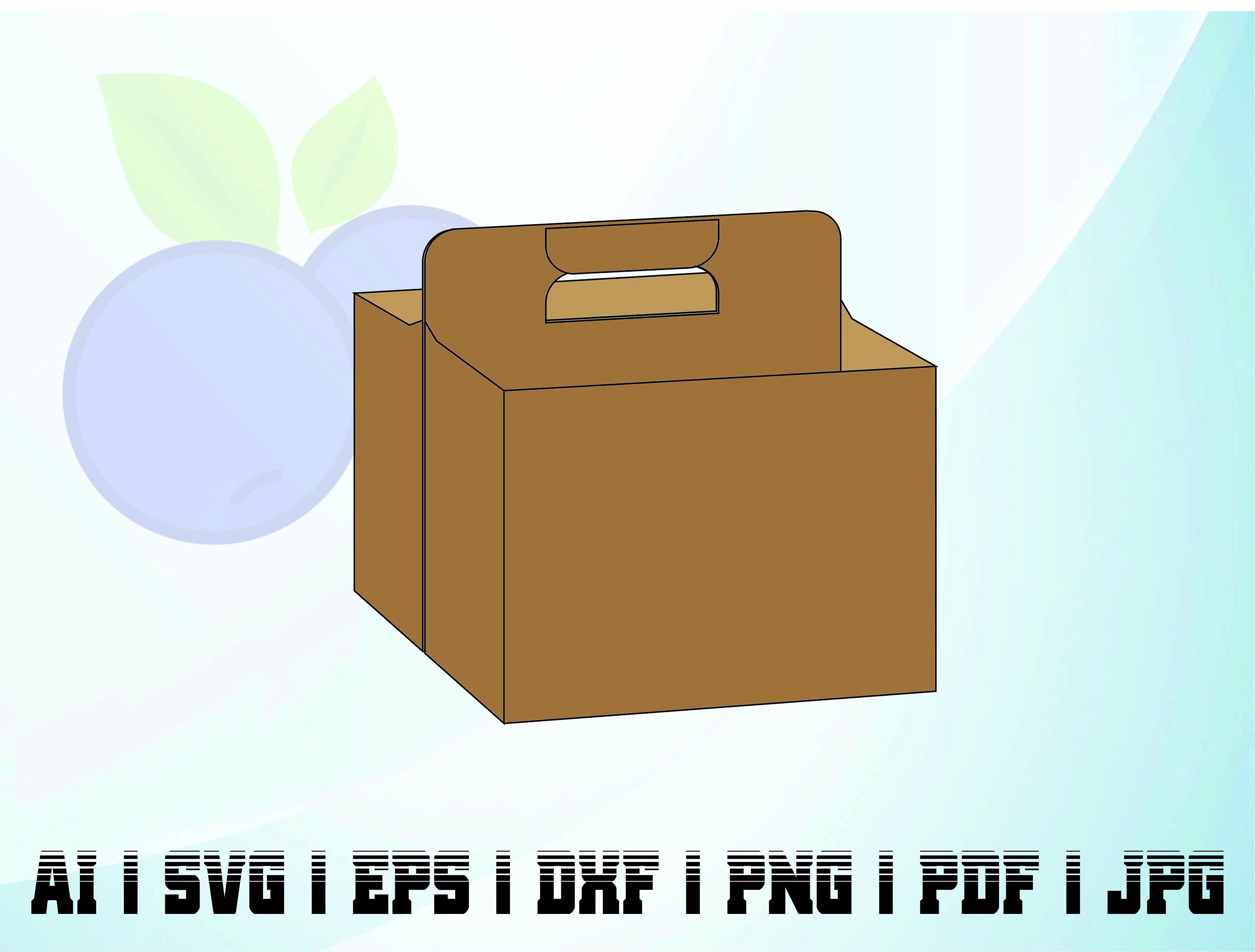 six-pack-packaging-box-template-beer-bottle-carrier-svg-box-etsy