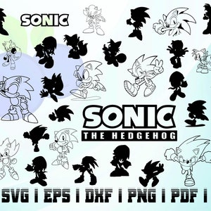 Sticker Sonic Black Shadow Vector Clipart, Shadow The Hedgehog