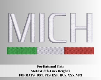 Michoacan embroidery design, made for hats and flats.