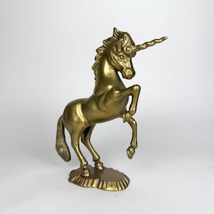Vintage Solid Brass Unicorn