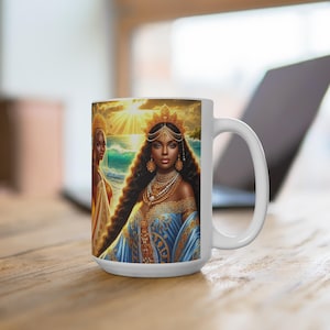 Oshun & Yemaya Orisha Goddess Divine Spirituality Féminin Spiritualité Tasse Mug 15 oz