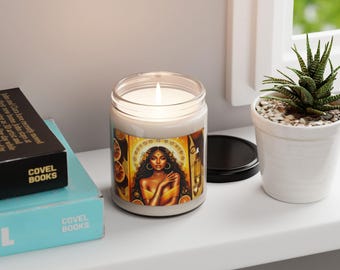 Sacred Citrus Soy Candle: Spiritual Glow, Abundance & Joy (9oz)