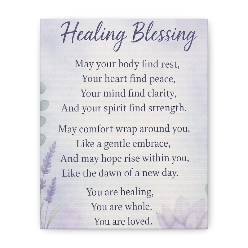Healing Blessing Image - Etsy UK