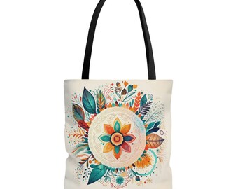 Boho Friend Circle Tote Bag