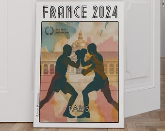Shadow Boxing Poster in Paris, France 2024  - Artistic Showdown under the Dome in France
