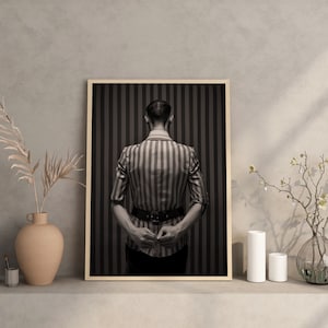 Parte posterior del frente: impresión surrealista en blanco y negro, arte de pared estilo Freaks, póster absurdo para enmarcar