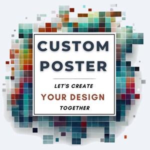 Poster personalizzato personalizzato - Crea la tua opera d&#39;arte unica - Stampa di alta qualità per decorazioni murali originali
