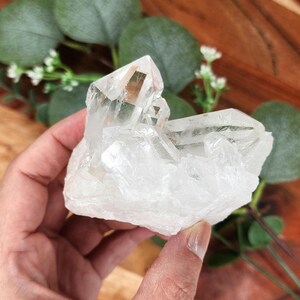 Raw Clear Quartz Cluster Crystal Natural Clear Quartz Cluster Freeform Decor #3
