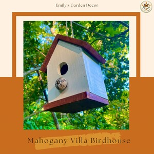 Mahogany Villa Birdhouse