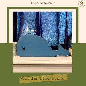 Houten blauwe vinvis