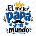 Father's Day PNG Gift | World's Best Dad + World's Best Grandad | Sublimation Design for T-shirts and Mugs | Spanish Digital File product logo