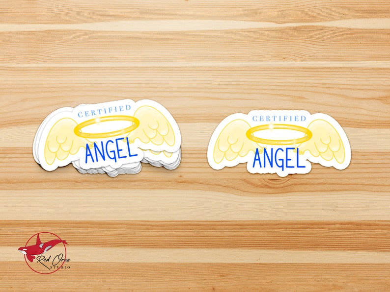 Angel Sticker: Heavy Duty Vinyl Decal - Etsy