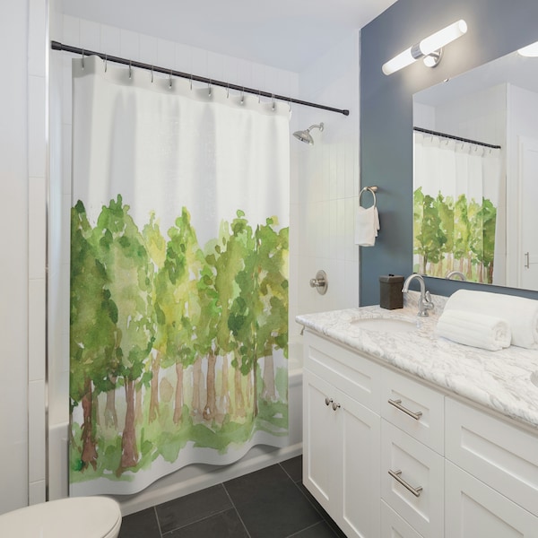 Country Bathroom Shower Curtain - Etsy