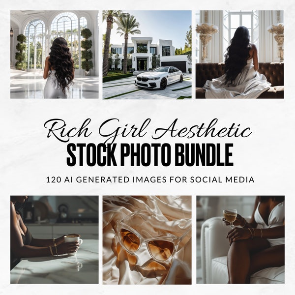 Faceless Instagram Stock Photo Bundle, 120 Aesthetic Photos For Social Media, Black Girl Dark Aesthetic Feminine Photos, Soft Life Era Girly