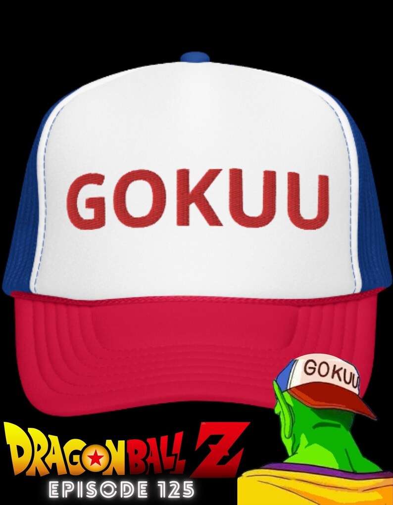 GOKUU Trucker Hat DBZ Episode 125 Piccolo Learns to Drive Etsy