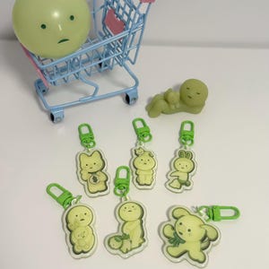 Smiski glow Keychain