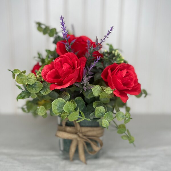 Faux Floral Arrangement Etsy