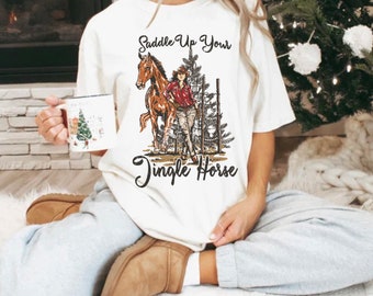 Gildan SoftStyle® Ringspun T-Shirt Saddle up your jingle horse