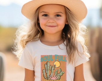 SOUL FULL OF Sunshine Kids Tshirt, Kids Western Tshirt, Western Vibes, Kids Country Music Tshirt, Nashville, Kids Country & Western Tshirt