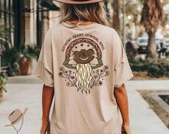 COUNTRY HEART COWGIRL Soul Tshirt, Exclusive Binks & Bo Country Western Apparel Design, Cowgirl, Equestrian, Western Vibes
