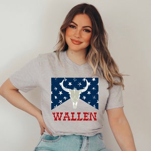 WALLEN TSHIRT, 4th of July, Nashville, Tennessee, Country Music, Western Vibes, Gift, Concert, Southern Charm, America, Graphic Tee