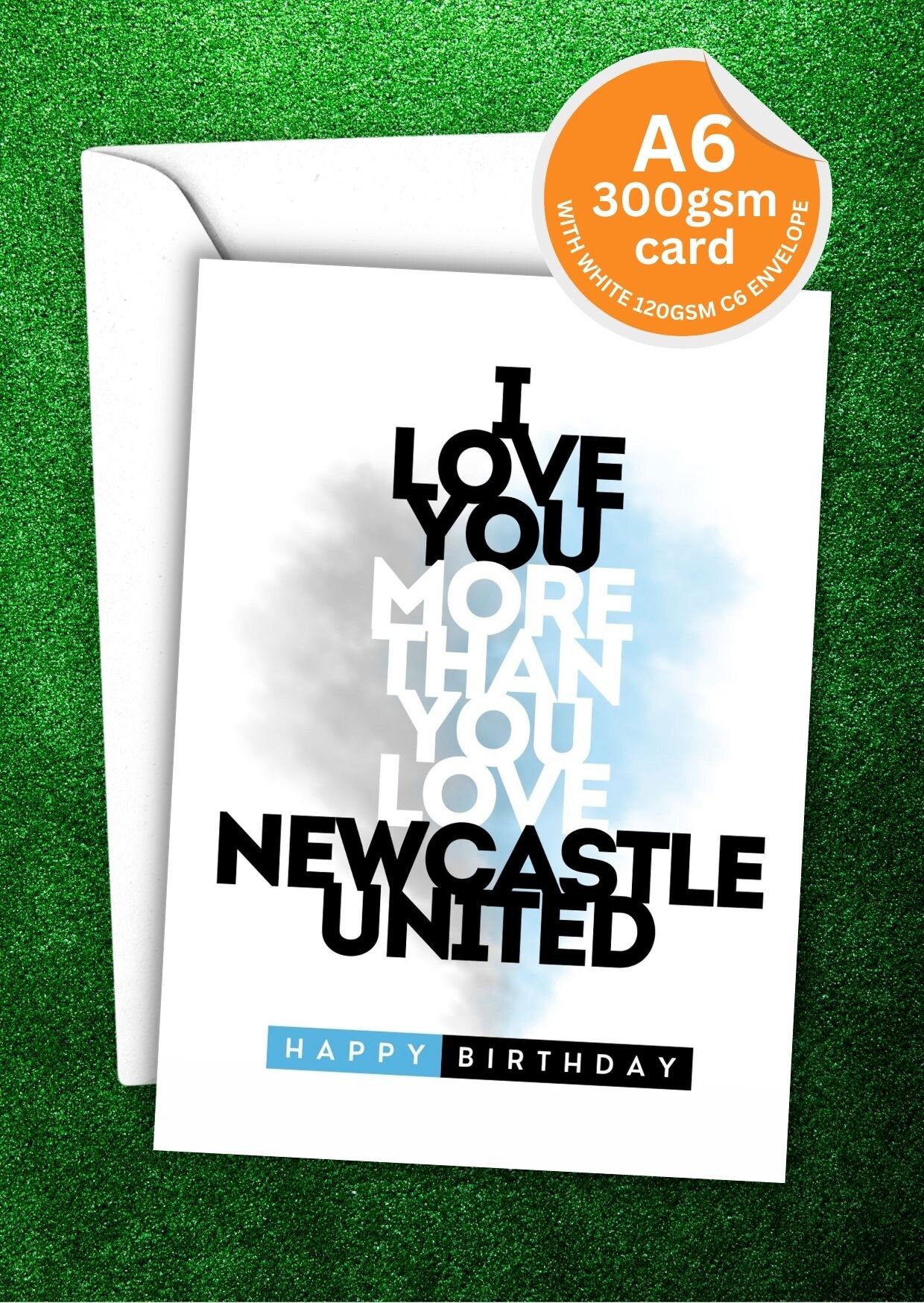 Newcastle Unted Brthday Card | Football Card | Personalsed Card - View #10