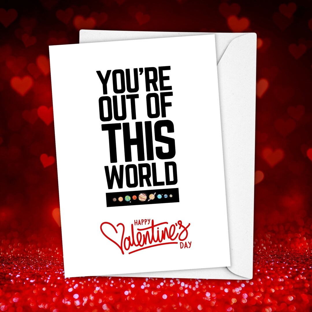 Funny Valentines Day Card for Him or Her Romantic Valentines Day Card ...