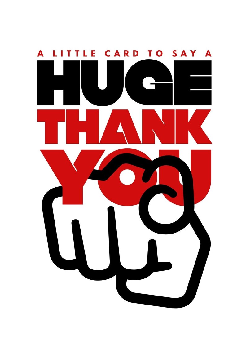 Thank You / Appreciation, Greeting / Gift Card, a Little Card to Say a