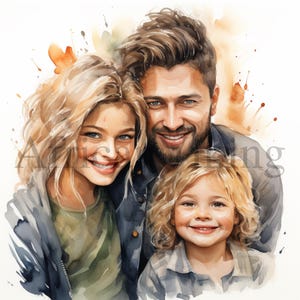 Familieclipart | 10 JPG's van hoge kwaliteit | Directe digitale download | Vader-clipart | Moederclipart | Clipart voor ouders, Clipart Happy Family