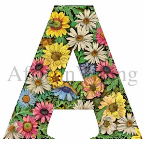 Letra A Clipart / 10 JPG de alta calidad / Descarga digital / Fabricación de tarjetas / Arte infantil / Impresión del alfabeto / Artesanía de papel digital / Scarpbooking