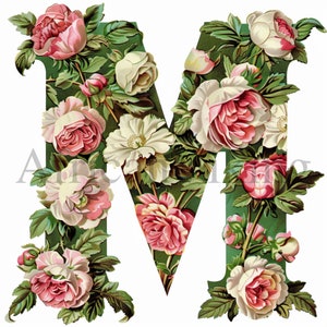 Letra M Clipart / 10 JPG de alta calidad / Descarga digital / Arte infantil / Fabricación de tarjetas / Impresión del alfabeto / Artesanía de papel digital / Scrapbooking