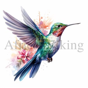 Hummingbird Papers | 10 High Quality JPGs | Digital Download | Scrapbooking | Junk Journaling | Digital Paper Craft | Vintage Illustration