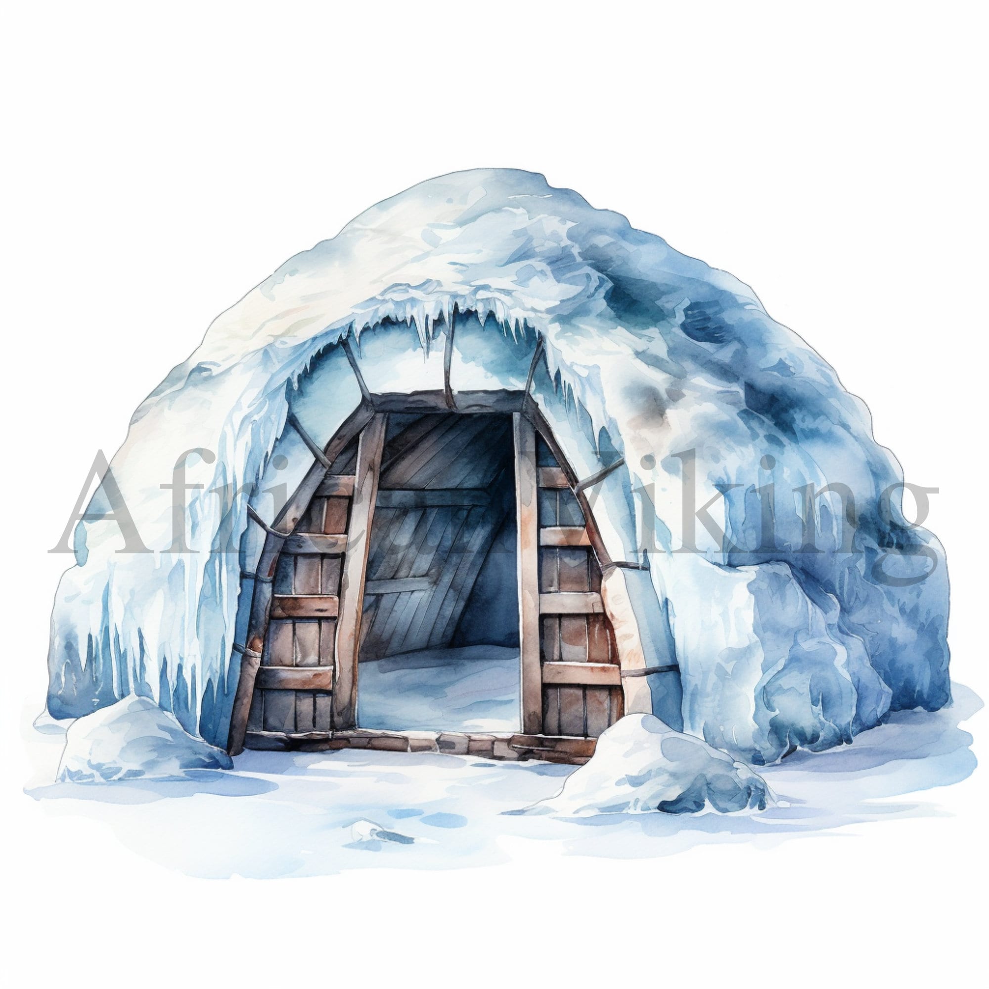 Igloo Clipart | 10 High Quality JPGs | Digital Download | Card Making | Mixed Media | Digital Paper Craft | Junk journals | Scrapbook images