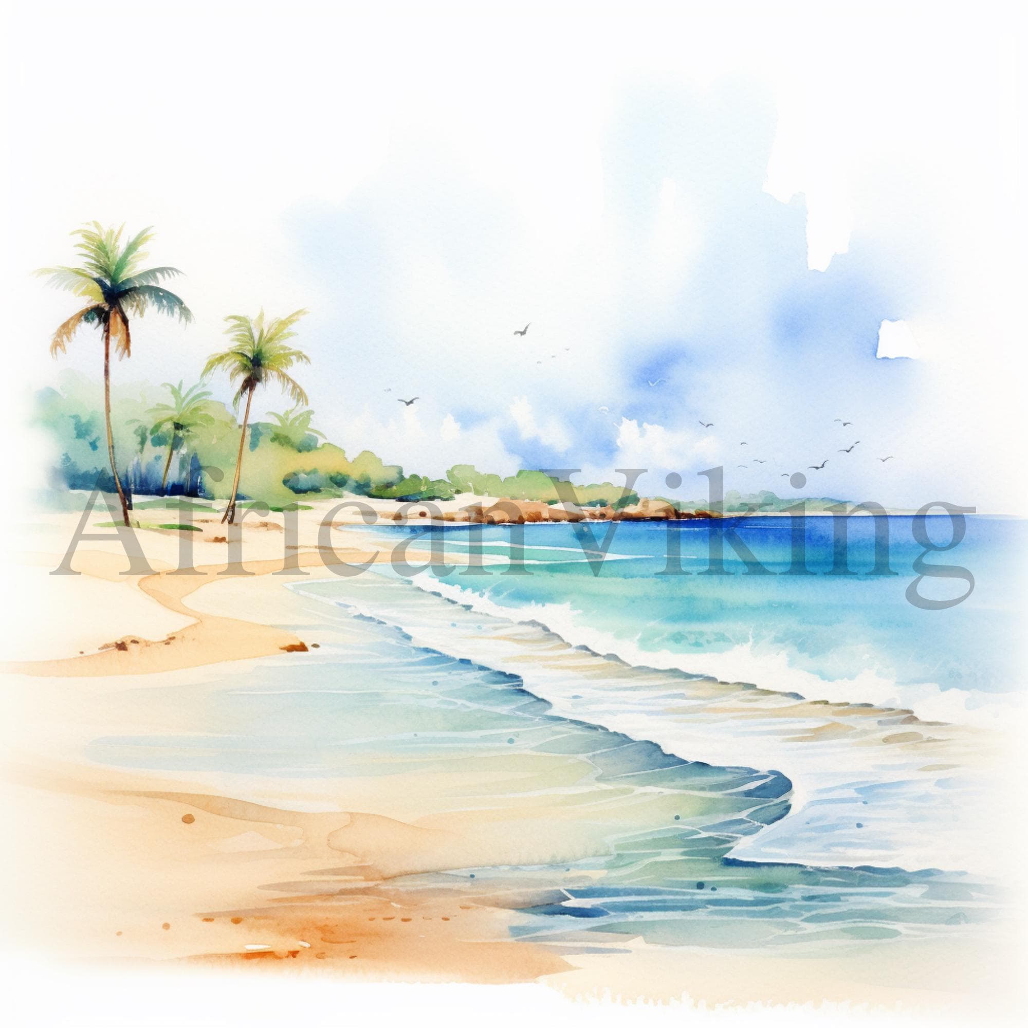Beach Scene Graphics Beach Scenes Clipart | 10 High Quality Jpgs | Instant Digital Download ...