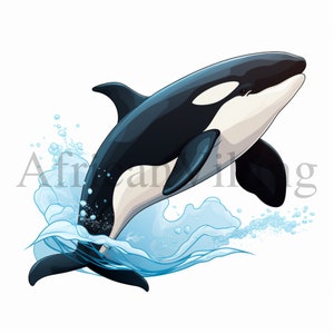 Clipart orque | 10 fichiers JPG de haute qualité | Téléchargement numérique instantané | Créations numériques en papier | Fabrication de cartes | Scrapbooking | Technique mixte | Clipart