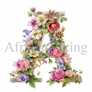 Letra A Clipart / 10 JPG de alta calidad / Descarga digital / Artesanía de papel digital / Scarpbooking / Fabricación de tarjetas / Arte infantil / Impresión del alfabeto