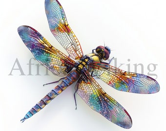 Dragonfly Clipart | 10 High Quality JPGs | Digital Download | Nursery Art | Card Making | Insects Clipart | Digital Paper Craft | Clip Art