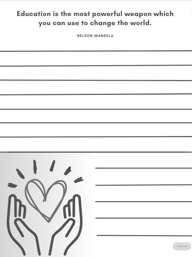 DIGITAL TEMPLATES: Teacher's Journal Reflection Pages - Etsy