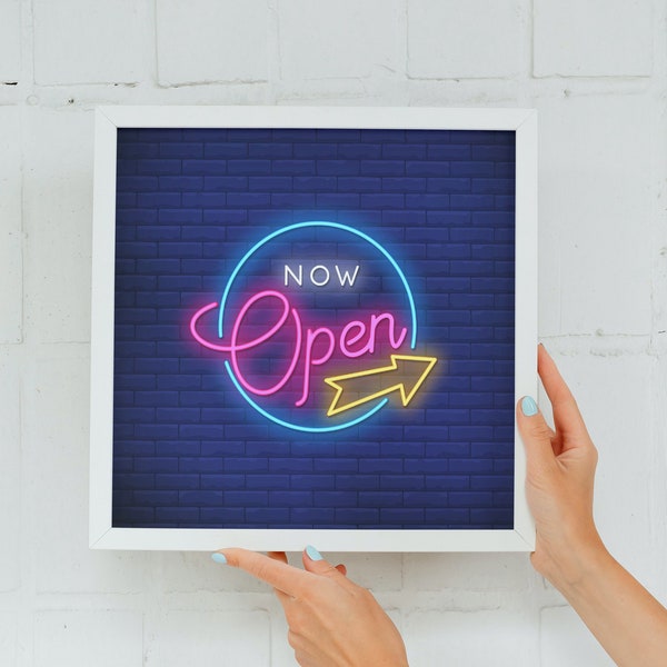 Now Open Neon Sign - Etsy