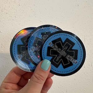 Black Cloud Energy EMS Sticker, Funny Paramedic Gift