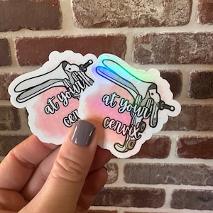 At your cervix funny OBGYN sticker, women&#39;s health, nurse stickers, Labor and delivery stickers